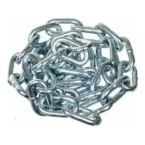 Corrente De Aço Elo Soldada 6mm Galvanizado 1 Metro