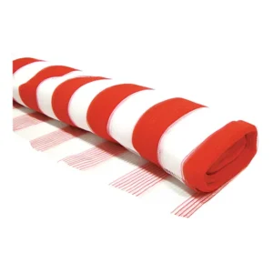 Rede de Segurança Plastcor Laranja/Branca 1.20x50m Polietileno