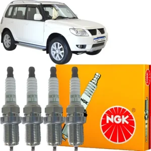Jogo De Velas Original Ngk Pajero Tr4 2.0 Flex 2009 Até 2015