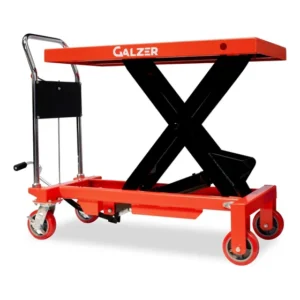 Mesa Elevatória Hidráulica Vermelha 150kg Alt 740mm