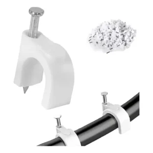 Qaw Saco Com 500 Grampos Brancos 6mm Para Refazer Cabo