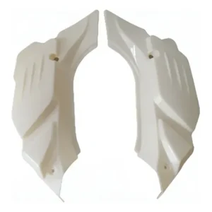 Par Tampa Lateral Branca Pintura Shineray Xy50q Super Smart