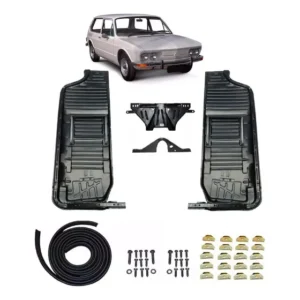 Kit Par Assoalho Brasília +bandeja +chapéu+kit Fixação Largo