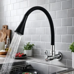 Torneira Gourmet Cozinha Flexível Duplo Jato Bancada/parede