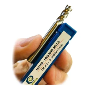 Fresa 6mm X 50mm Aço Rápido Hss Topo Reto 4 Cortes Retifica