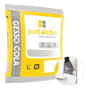 Gesso Cola 1kg Juntalider Para Acabamentos E Reparos