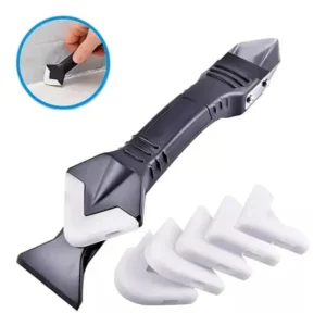 Espátula Removedora E Aplicadora De Silicone Rejunte 3 Em 1 Piso- Marca Bestvirtual Ecommrce - Aplicador Massa Calafetar Removedora De Silicone, Rejuntes, Raspagem E Acabamento 3r, 6r, 10r, 13r E 17r