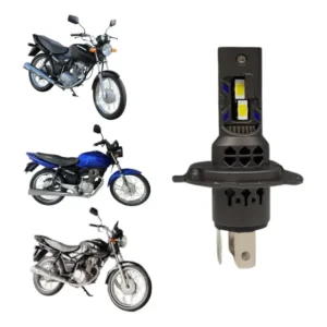 Lâmpada Farol Ultraled Headlight H4 Moto Pk20 Permak 6500lm