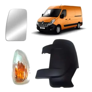 Capa + Lente + Pisca Retrovisor Master 2013 2014 2015 2016 2017 2018 2019 Lado Esquerdo (3 Peças)