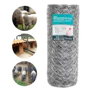 Tela Mangueirão 0,80x50m Fio 18 Arame Galvanizada Cercados