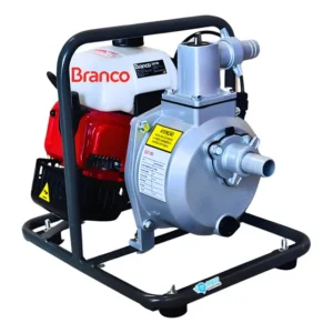 Motobomba Branco Gasolina 2hp Autoescorvante Rotor Aberto