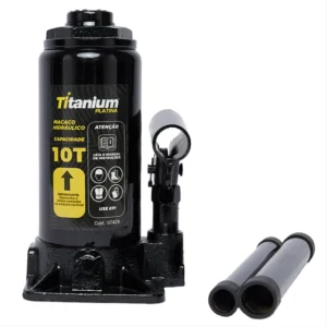 Macaco Garrafa Hidráulico 10 Toneladas Titanium Platina