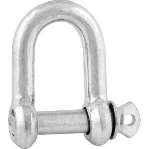 Manilha Reta 3/4 Reboque Cabo De Aço Pino Roscado 2 Peças