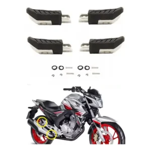 Pedaleira Cb Twister 250 2016 A 2023 Kit Com 04 Peças