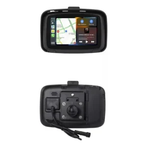 Navegador Gps Motos Carplay Android Auto Mapa Waze Cor Preto Mapas Pré-carregados Incluídos Apple Carplay E Android Auto