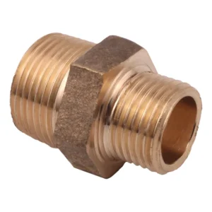 2 Peças Niple Redução Conexão Latão 3/4 - 1/2 Rosca Bsp -kit