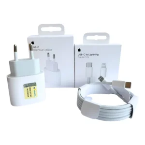 Kit Carregador Turbo 20w E Cabo Lightning 1m Original Apple