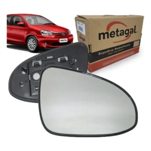 Lente Retrovisor Etios 2014 2016 2019 + Base Eletrico Origin
