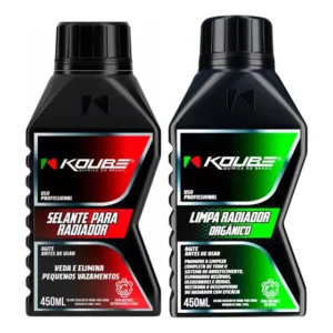 Kit Koube Limpa Radiador Orgânico + Selante Para Radiador
