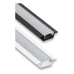 Perfil Embutir LED Vittaled 24mm Alumínio Branco 2m Kit 10 Barras