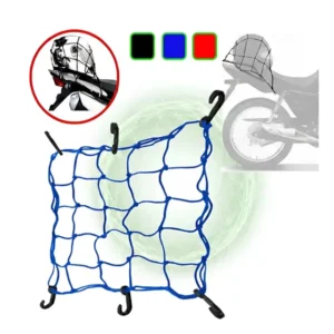 Rede Elástica Aranha 45x45 Grande Capacete E Bagageiro Moto