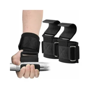 Straps Gancho Aço Garras Treino Musculação Par Reforçado Antiderrapante Academia Crossfit