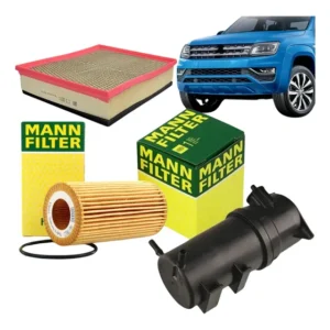 Kit 3 Filtro Amarok 3.0 V6 Mann Ar+lubrificante+diesel Mann