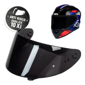 Tsf | Viseira Fumê Asx V18b Eagle Draken City Antirrisco