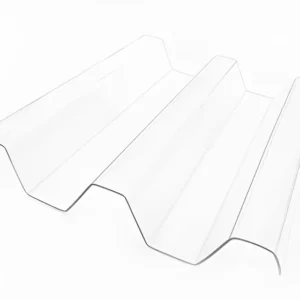 Telha de Policarbonato Transparente Ajover Greca Trapezoidal 6mx0,99m