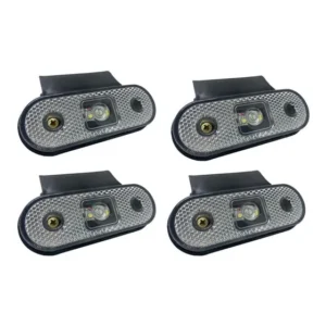 Lanterna Led Lateral De Posição Cristal C/ Suportre (4uni)
