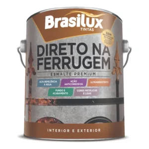 Tinta Esmalte Brasilux Direto Na Ferrugem Bronze 900ml Para Metais
