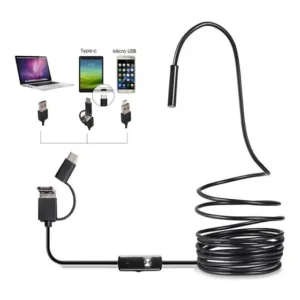 Knup câmera sonda inspeção endoscópio android cabo 5 metros
