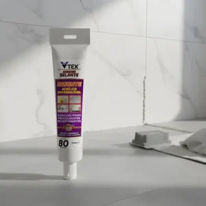 Rejunte Acrílico Impermeável Pronto Uso Bisnaga 80gr Branco
