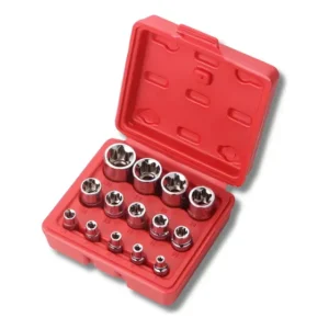 Jogo de Soquete Torx Fêmea 14 Peças Aço Carbono Loxer Lx-0103