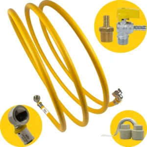 Kit 10 Metros Tubo Pex 16mm Multicamada Para Gás + Conexões Cotovelos + Registro Angular + Bico Espigão Adaptador