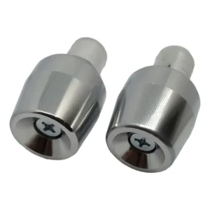 Par Pezinho Cromado Universal Modelo Pcx Guidão Oco Titan