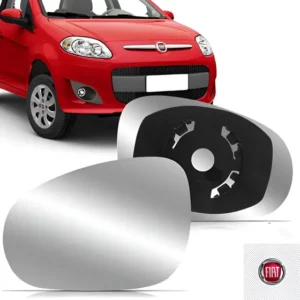 Lente Retrovisor Palio 2012 2013 2014 2015 2016 Com Suporte