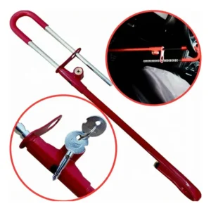 Trava Segurança Volante Direção Pedal Carro Chave Tetra Aço