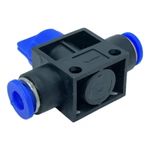 Válvula Pneumática Registro Bloqueio De Fluxo P/ Tubo 6mm