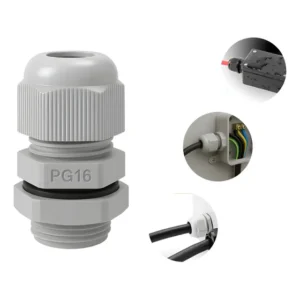 Kit 10 Peças - Prensa Cabo Nylon Pg16 5/8 Cinza Ip68