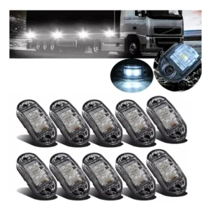 10pcs Lanterna Delimitadora Lateral Caminhão Carreta 12v 24v