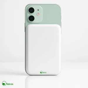 Carregador Power Bank Indução Sem Fio 5000mah Battery Marca Bahrein Pack Compatível Com Tecnologia MagSafe Compatível Com iPhone Cor Branco