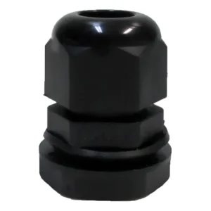 Kit 5 Peças - Prensa Cabo Pg19 Preto P/ Cabo 13mm Até 16mm