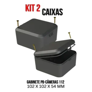 Kit 2 Caixa Hermética Com Vedação Pb-câmeras 112 C/vedação