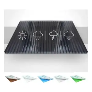 Kit 2 Policarbonato Alveolar 2,10x6,00 4mm + Insumos