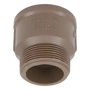 Adaptador Tigre Pvc Marrom 50mm Soldável X 1.1/2 Roscável