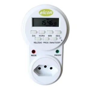 Temporizador Digital Elcon TE-30 Bivolt 10A 2200W Programável