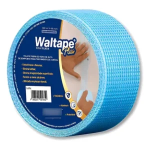 Fita Telada Fibra De Vidro Waltape Adesiva Drywall 100mx48mm