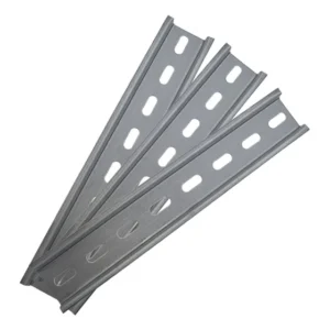 3x Trilho Din Ts35 Perfurado 10cm Disjuntor Contator Quadro