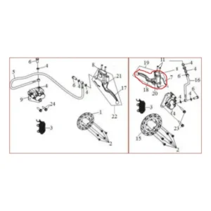 Interruptor Freio Traseiro Citycom 300i 2019 2020 2021